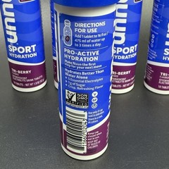 Nuun Sport Electrolyte Tablets Tri-Berry – 80 Count Pack (8 Tubes) EXP 6/26