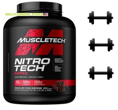 Muscletech, Nitro Tech Ripped Ultimate Protein Chocolate Fudge Brownie 4 lbs
