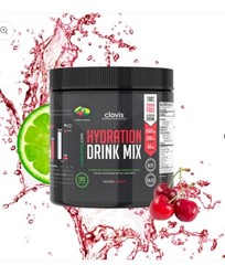Clovis Essential Electrolytes HYDRATION DRINK MIX Cherry Limeade 30 Servings NEW