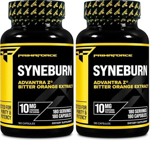 PrimaForce Syneburn Supplement, 180 Capsules – Synephrine from Assorted Sizes