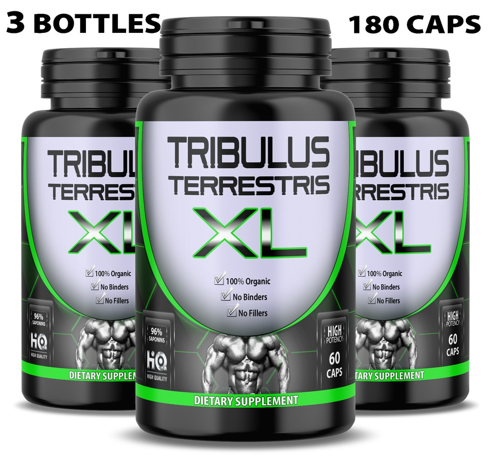 TRIBULUS TERRESTRIS 96% SAPONINS EXTRACT ORGANIC FITNESS SUPPLEMENT 180 CAPS