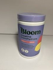 Bloom Nutrition Creatine Monohydrate Powder, Raspberry Lemon Flavor, 40 Servings