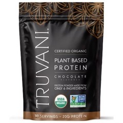 Truvani Organic Plant Based Vegan Protein Powder – Chocolate -8.75oz/10 Servings