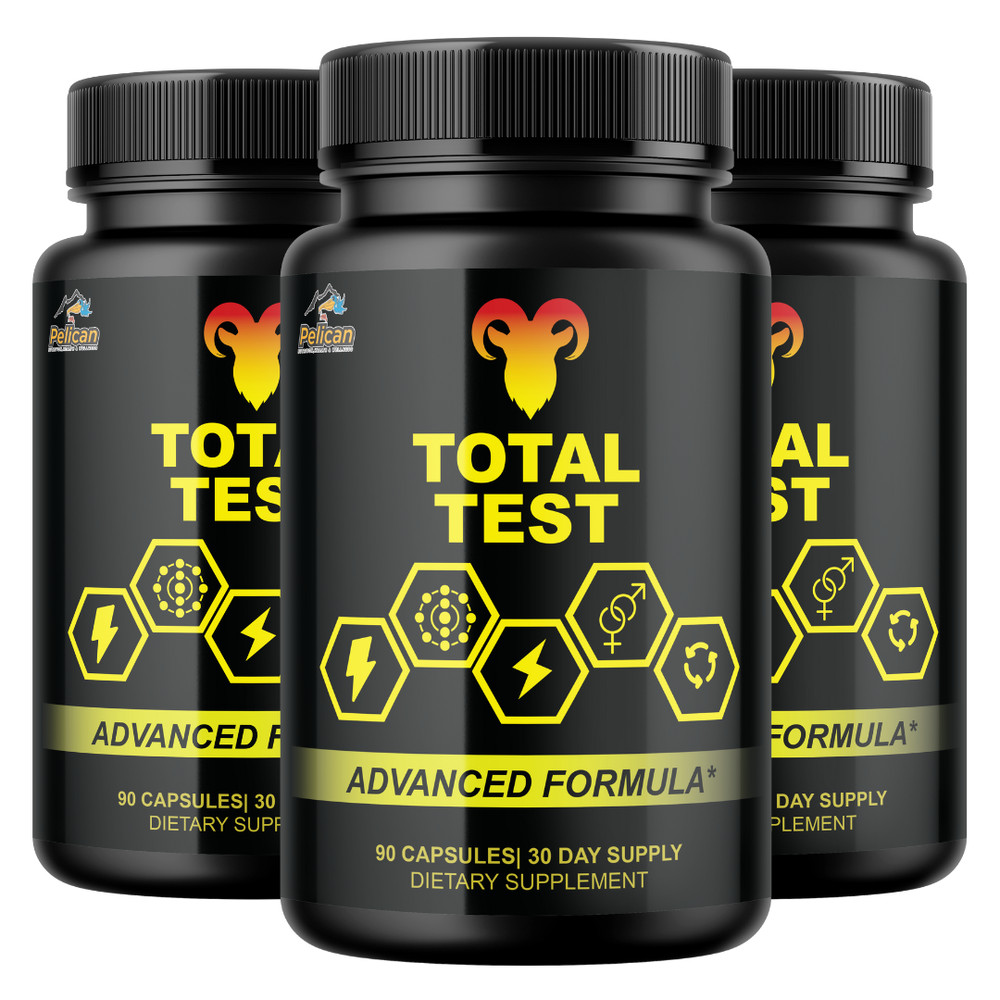Total Test- Bodybuilding & Men’s Health Support- 3 Bottles- 270 Capsules