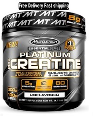Creatine Monohydrate Powder MuscleTech Platinum Pure Micronized Muscle Recove…