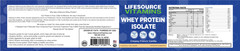 LifeSource Vitamins Whey Protein ISOLATE – Creamy French Vanilla 1.1lb.