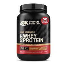 Optimum Nutrition Whey Protein Cinnamon Roll 31.7oz 29 Servings 24g Protein