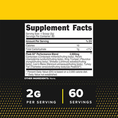 Peak O2 Workout Supplement, 120 Grams – Proprietary Blend, Non-Gmo, Vegan and Gl