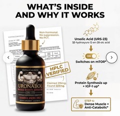 Uronabol By Vintage Muscle * No PCT / Dry, Granite Muscle With Zero Bloat Sealed