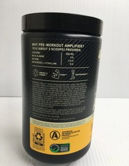 Optimum Nutrition Amplifier Pre-Workout Citrus Mango 20 Servings 300mg Caffeine
