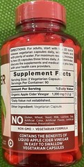 Nature’s Truth APPLE CIDER VINEGAR 1200 mg Vegetarian.180 Capsule EX:8/24