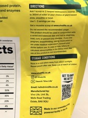Vivo Life Perform Plant Protein Banana & Cinnamon 2.18 Lb. 25g Of Protein 04/26