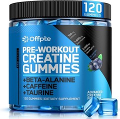 PRE WORKOUT GUMMIES FOR MEN, WOMEN CHEWABLE SUGAR FREE PREWORKOUT ENERGY GUMMIES