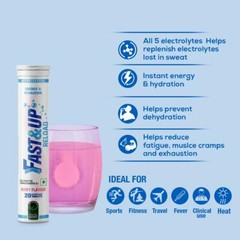 Fast&Up Reload electrolyte energy hydration drink 20 effervescent tablets Berry