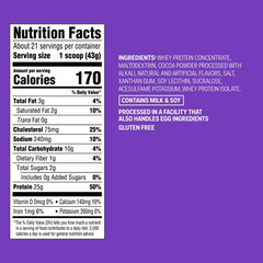 Whey Protein Powder – Chocolate – up&up™ – 32oz