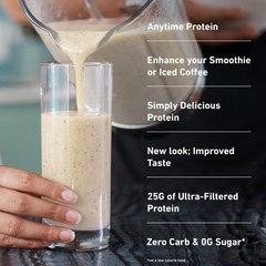 Isopure Zero Carb 100% Whey Protein Isolate Vanilla Protein Powder, 25g, 15 Serv
