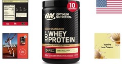 10.9 oz Gold Standard Whey Protein Vanilla Ice Cream – Perfect Post-Workout Fuel