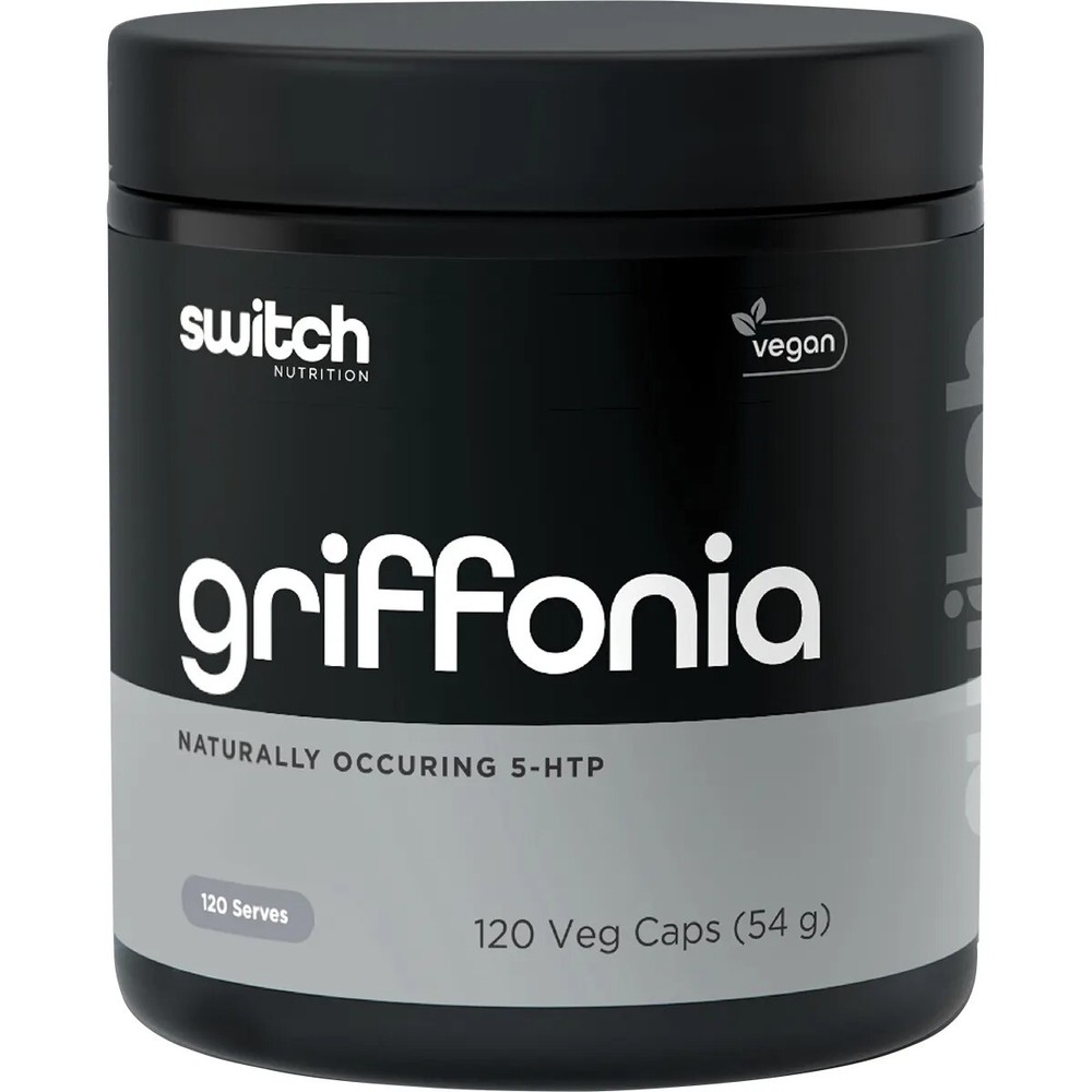 New Switch Nutrition Griffonia Naturally Occuring 5-HTP 120 Capsules