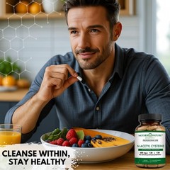 MNO NAC 600mg N-Acetyl Cysteine, 120 Count, Glass Bottle Antioxidant | Glutat…