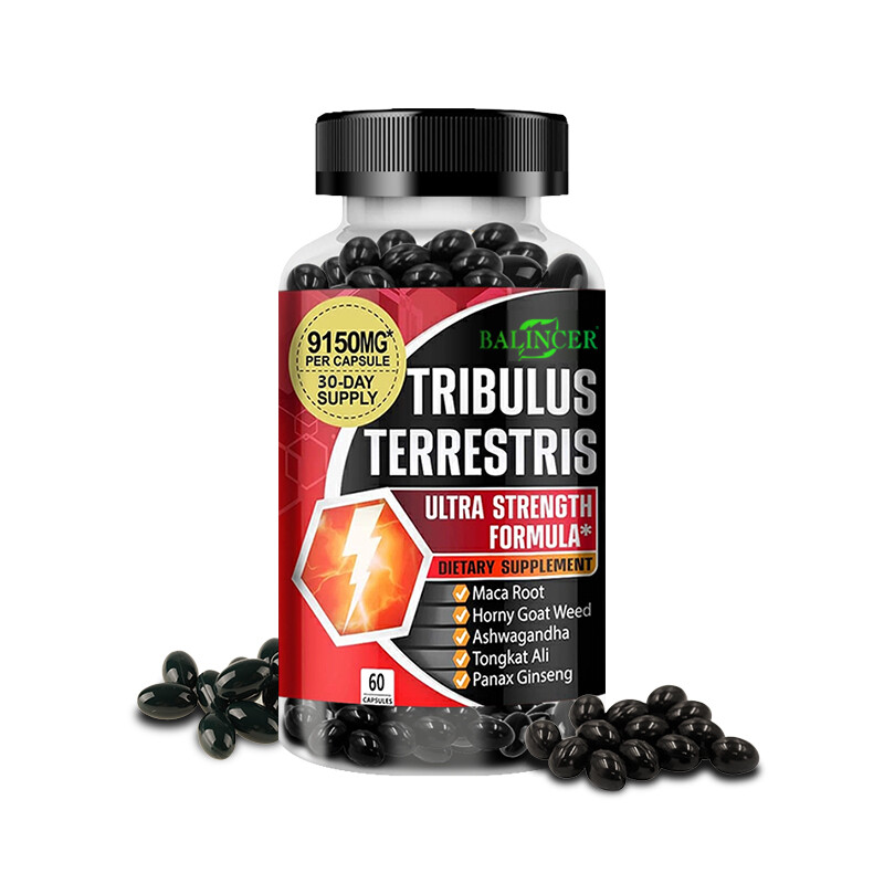 Tribulus Terrestris Extract Natural Testosteron Booster 60/120 Capsules