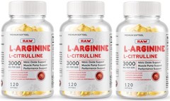 L-Arginine L-Citrulline Nitric Oxide Booster 3000mg, 360 Softgels, 180 Servings