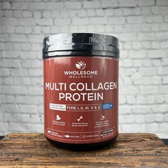 Wholesome Wellness Multi Collagen Protein Powder I II III V X Unflavored 16oz.