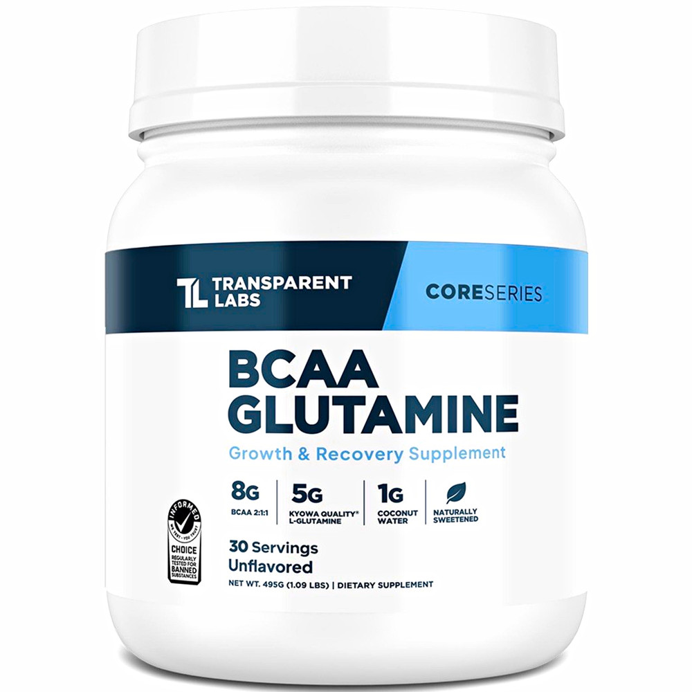 Transparent Labs BCAA + Glutamine Unflavored Recovery Powder New Sealed