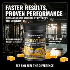Creatine Monohydrate Gummies, NSF Certified, 5g Dose for Men & Women to Suppo…