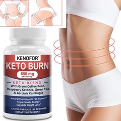 KETO with Green Tea Mixed Capsules-650MG-Natural Thermogenic Fat Burner