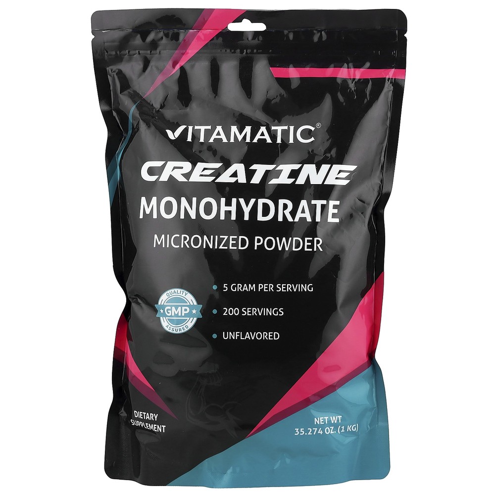 Creatine Monohydrate, Micronized Powder, Unflavored, 35.274 oz (1 kg)