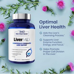 1MD Nutrition LiverMD – Liver Support Supplement | Siliphos Milk Thistle Extr…