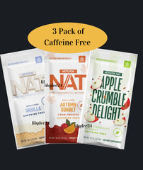 Pruvit Keto OS NAT Vanilla, Autumn Sunset, Apple Crumble Caffeine Free 3 pack!