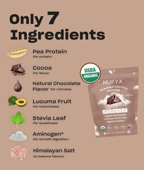NUFYX Heavenly Protein Powder – Organic American Grown Pea, Vegan, Keto, 50 Cal
