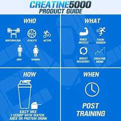 Nutrition Creatine 5000 – Supports Faster Recovery Lean Muscle Growth & Performa
