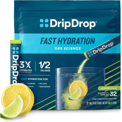 Dripdrop Hydration, Lemon Lime Electrolyte Non-Gmo Gluten Free, Vegan 32 Sticks