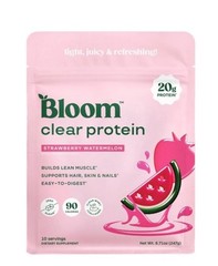 Bloom Clear Protein Strawberry Watermelon 8.71oz 10 servings Exp 10/27