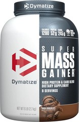Dymatize Super Mass Gainer Protein Rich ChocolatePowder, 6 lbs. Expires 1/2028.