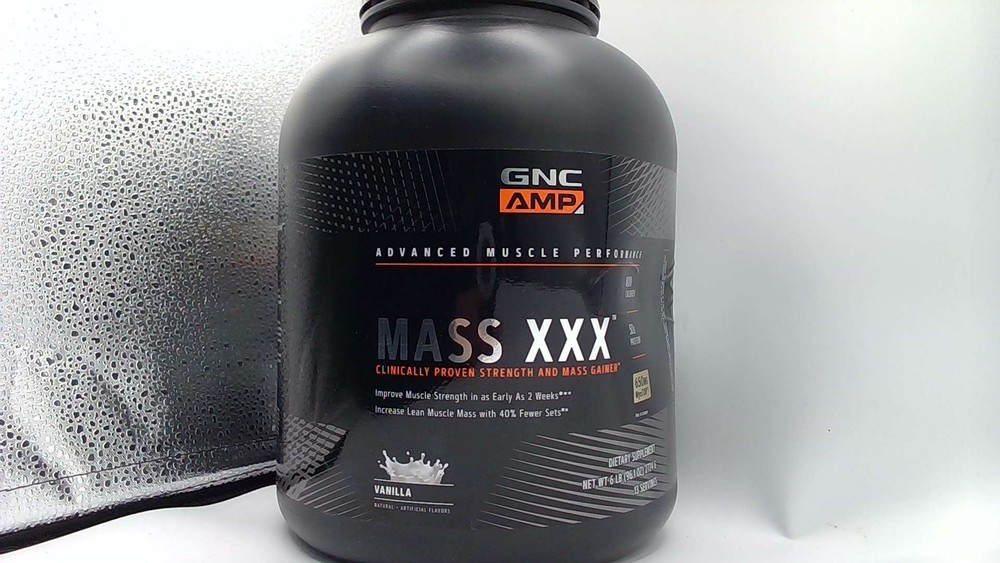 GNC AMP Mass XXX Vanilla Clinically Proven Strength And Mass Gainer-EXP: 09-30-2