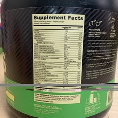 Optimum Nutrition Serious Mass Gainer Protein Powder, Banana, 6 lbs, 10/22/2027
