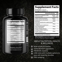 Horse Gelatin- Bodybuilding & Men’s Health Support- 2 Bottles- 180 Capsules