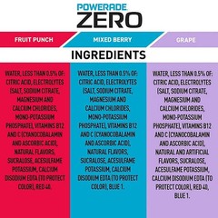 Powerade Zero Sports Drink Variety Pack (20 fl. oz., 24 pk.)