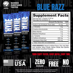 ProSupps Mr. Hyde Signature Pre-Workout Powder Blue Razz 14.7 oz