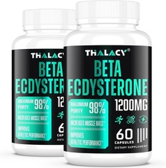 1200MG Beta Ecdysterone Supplement, 98% Maximum Purity 60 Count (Pack of 2)