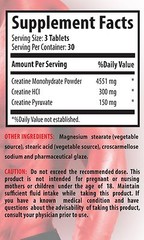 Muscle Growth – Creatine Tri-Phase 5000mg – Delay Workout Fatigue Tablets 3B
