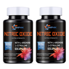 Nitric Oxide Natural Booster Supplement – L-Arginine, L-Citrulline 1500mg -120ct