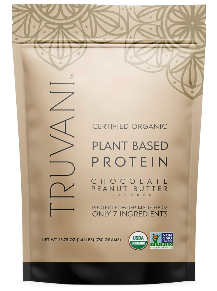 LARGE BAG Truvani Plant Based Protein Powder Chocolate Peanut Butter – 1.61 lBS