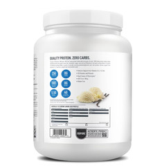Isopure Zero Carb 100% Whey Protein Isolate Vanilla 15 Servings 25g Protein