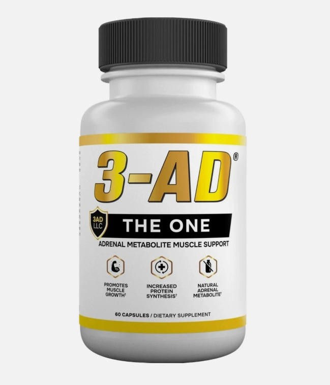 2025 UK 3-AD® 25mg Muscle Support Supplement Patented Formula 60 Capsules