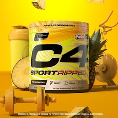 NSF Certified Pre Workout Powder – Ripped Sport with 200mg Caffeine, 20 Servings