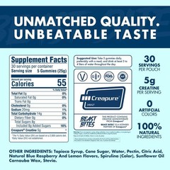 Creatine Infused Gummies – Beast Bites Madewith Creapure&NSF Certified for Sport